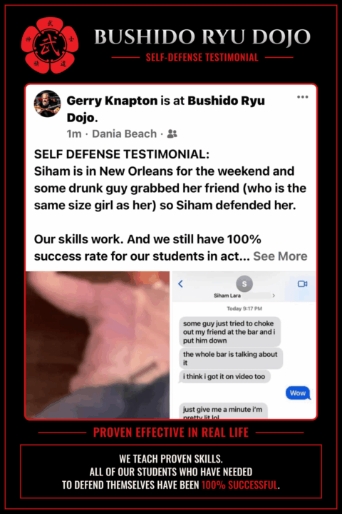 Self-defense testimonial from New Orleans.