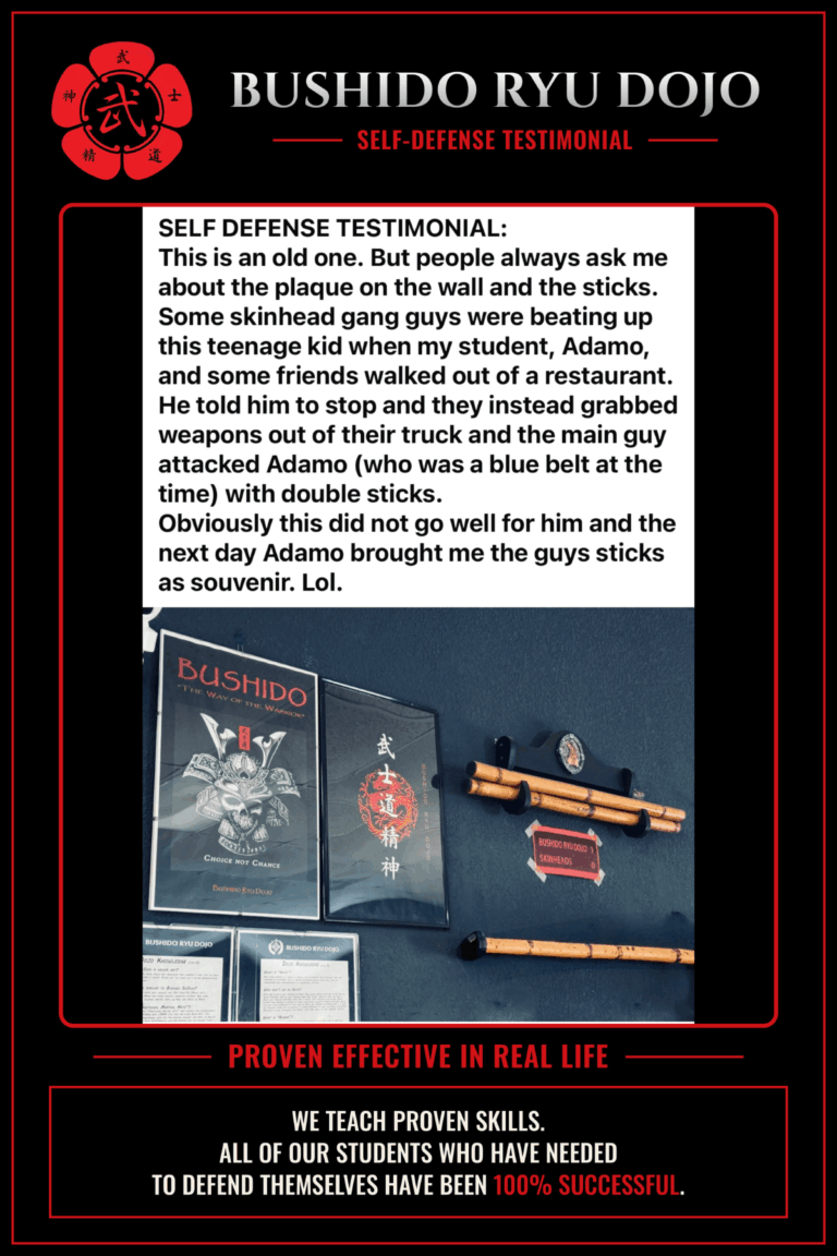 Adamo got attacked by a gang member carrying a double set of sticks and successfully defended himself.