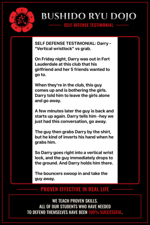 Darry has a guy grab him at a bar after the guy was bothering Darry's female friends.