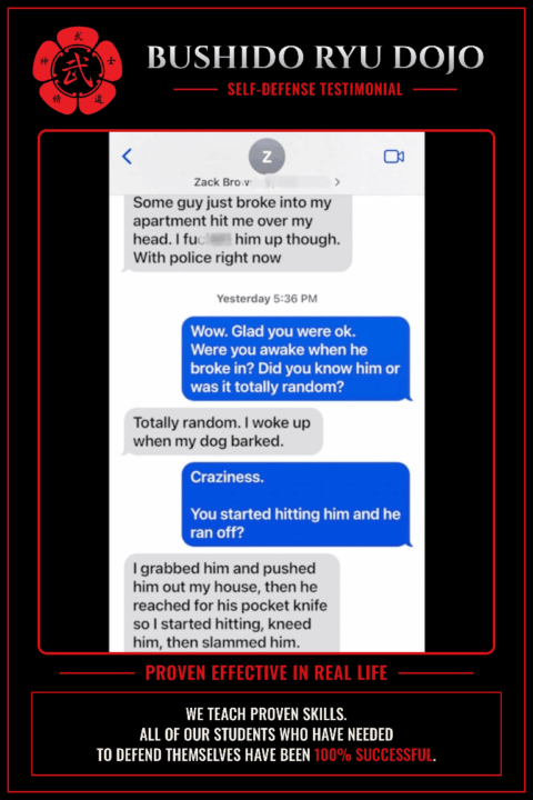 SELF DEFENSE TESTIMONIAL