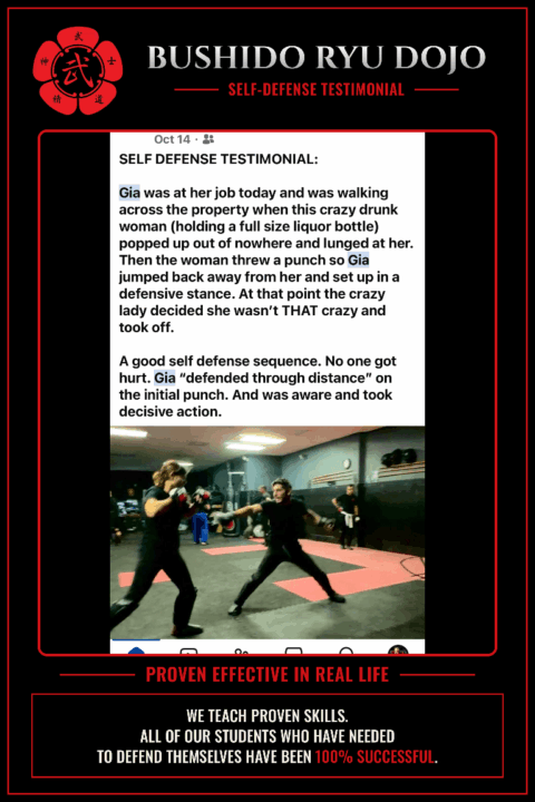 SELF DEFENSE TESTIMONIAL girl defends herself versus a drunk lady who attacked her outside her job. 