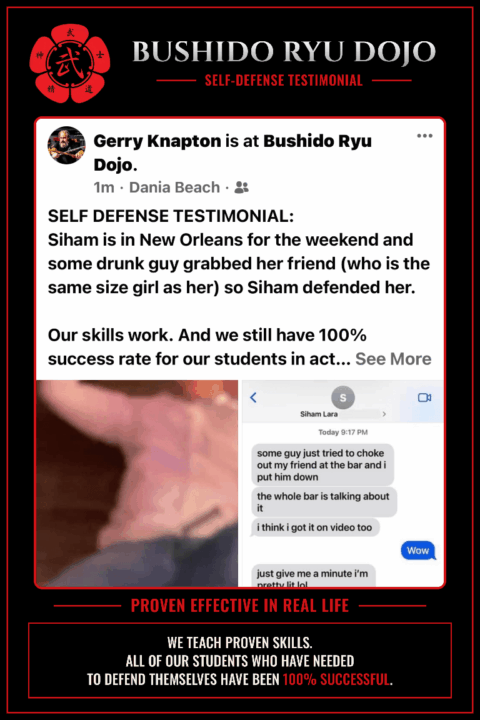 SELF DEFENSE TESTIMONIAL