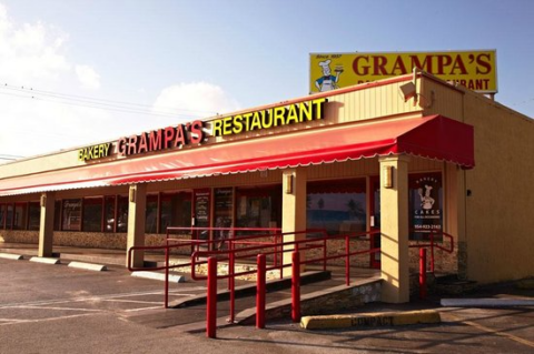 Grampa's Restaurant. Dania Beach Landmark. Grampa's is two buildings south of the Dojo, in between US-1 and First Avenue in Dania Beach. 