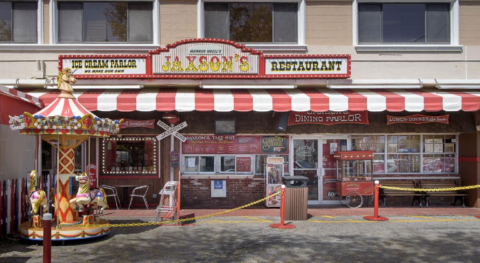Jaxsons Ice Cream for Dania Beach Landmark. Jaxson's is the plaza just south of the Dojo, in between US-1 and First Avenue in Dania Beach. 